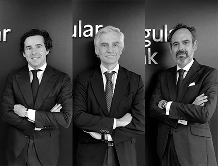 Carlos Benzanilla, Fernando Eguinoa y Luis Carabias