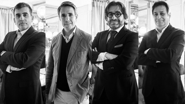 Foto de Damián Ruiz y acompañantes